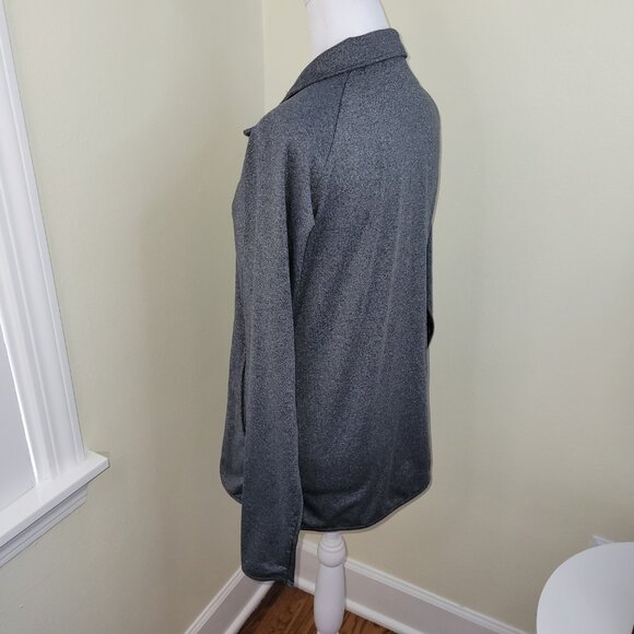 WSU Cougar Quarter Zip Long Sleeve Sweat Jacket Heathered Gray Women's Size M - Picture 3 of 14